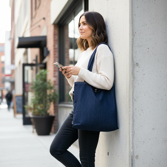 The Handmade Denim Tote Bag That Goes With Everything