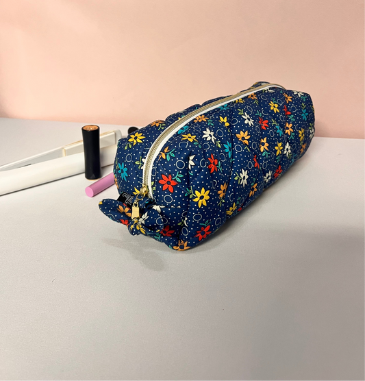 Butterfly Hair Accessories Bag and Organizer, Quilted, Handmade