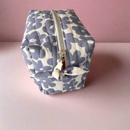 Blue Makeup Bag, Sandiz Handmade Bags