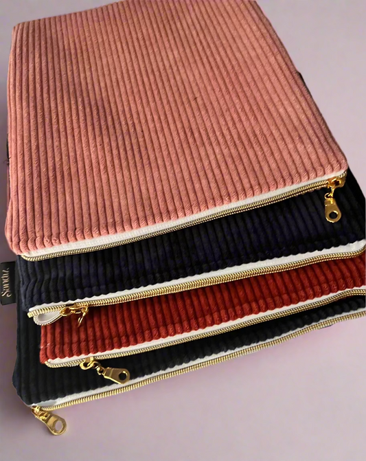 Corduroy Tablet Bag, IPad Cover, Handmade 10x12 inches, Sandiz Handmade Bags