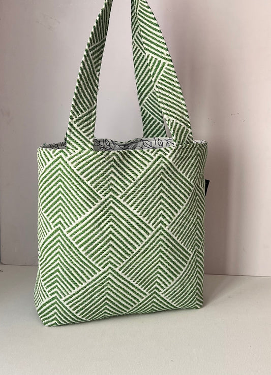 Green Tote Bag, Handmade Bags, sandiz handmade