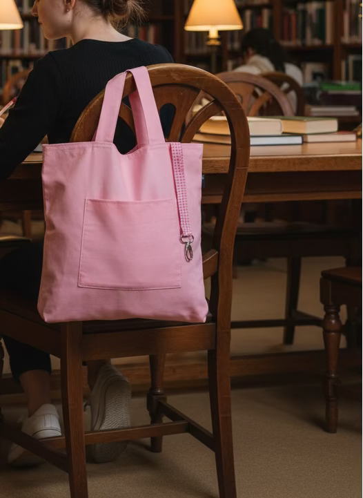 Handmade Bags, Pink Tote bag,  Sandiz Handmade 