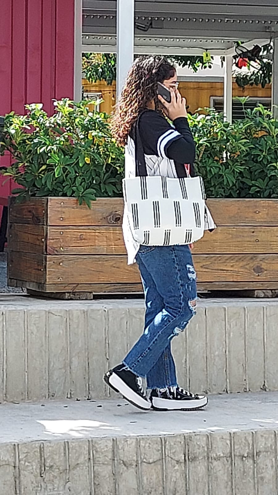 Handmade Black and White Tote Bag, Sandiz Handmade Bags