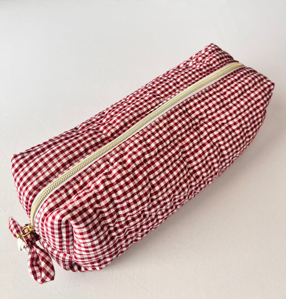 Handmade Makeup Bag, Burgundy, Sandiz Handmade