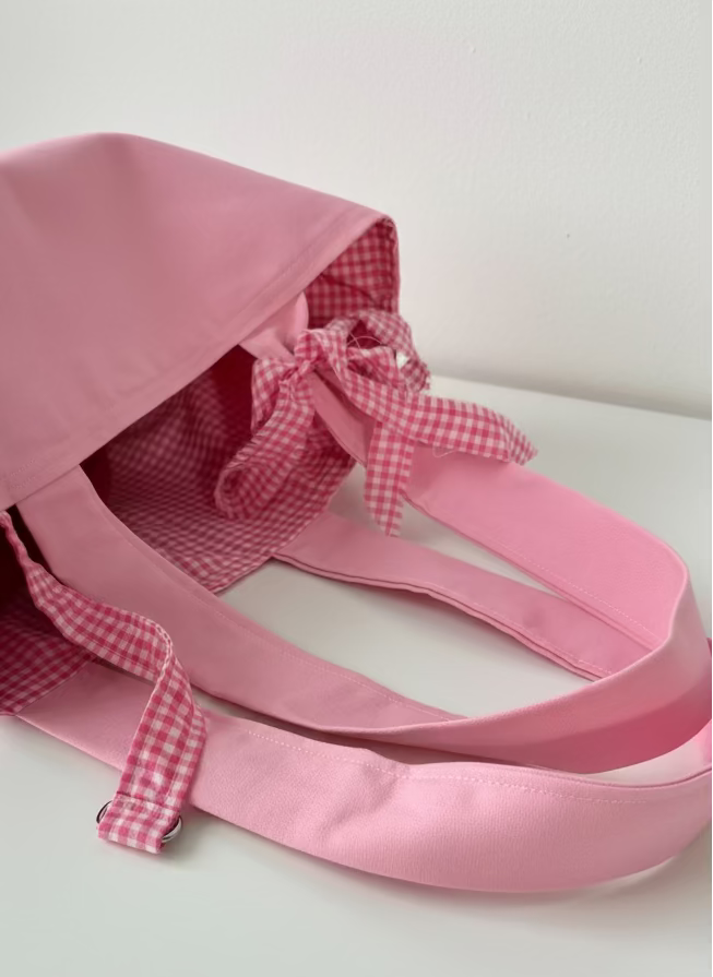 Handmade Bags, Pink Tote bag,  Sandiz Handmade 