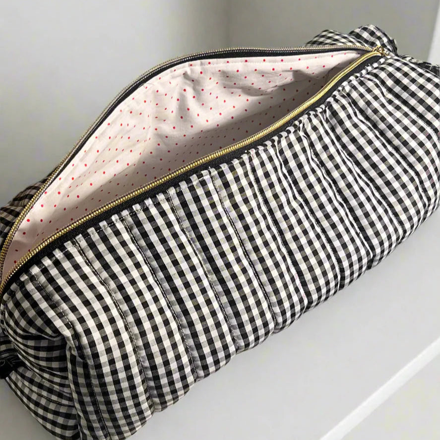 cotton quilted flat iron organizer bag