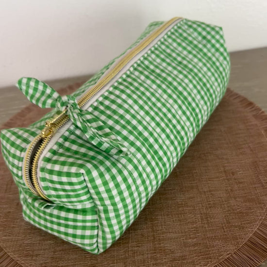 matching makeup and hair tool bags handmade in Puerto Rico