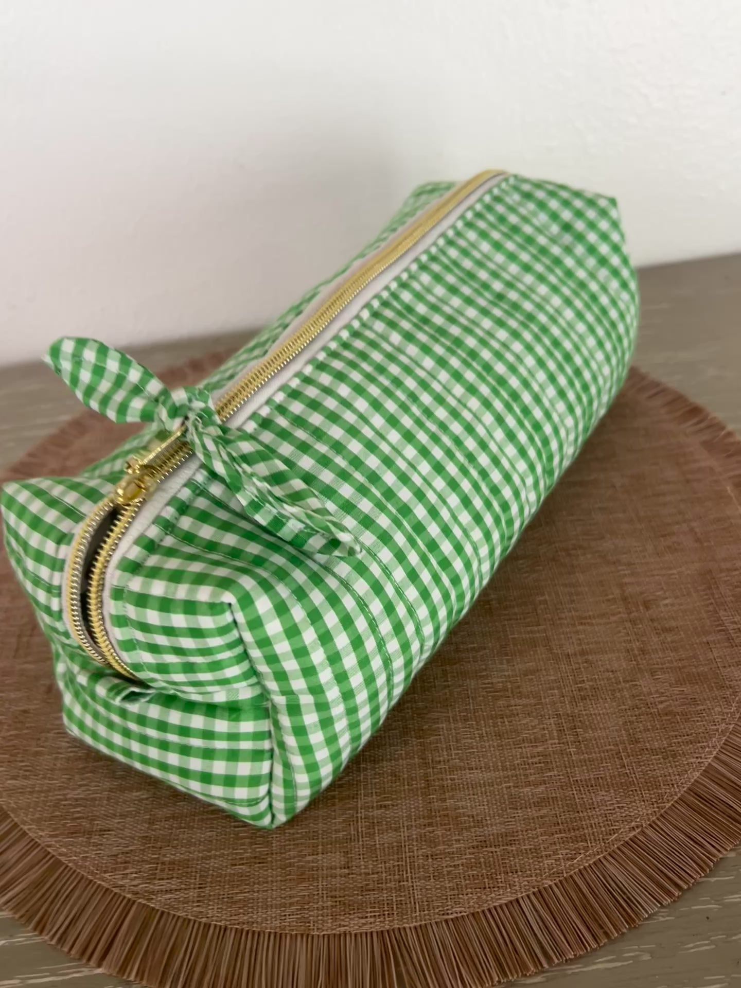 matching makeup and hair tool bags handmade in Puerto Rico