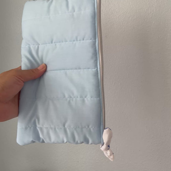 Baby Blue MakeUp Bag, Sandiz Handmade Bags